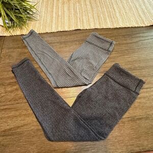 Ivivva by Lululemon Girls Gray‎ Patterned Athletic Leggings Size Large